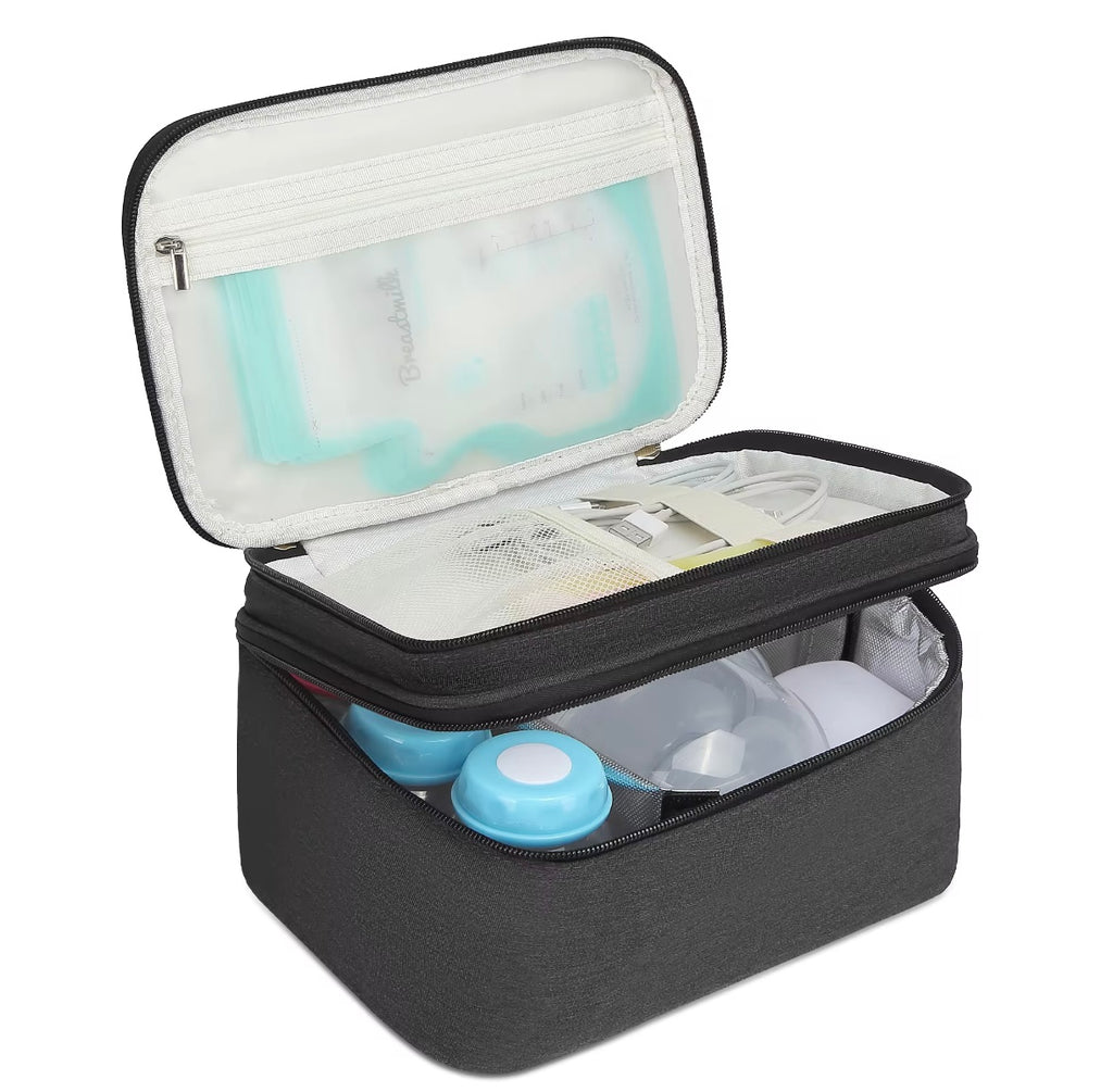 Baby B♡nd Luxe Koeltas voor Babyflesjes – Isolerend & Draagbaar – Grijs of Zwart