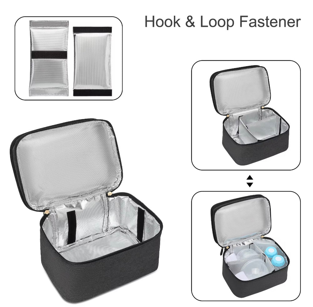 Baby B♡nd Luxe Koeltas voor Babyflesjes – Isolerend & Draagbaar – Grijs of Zwart