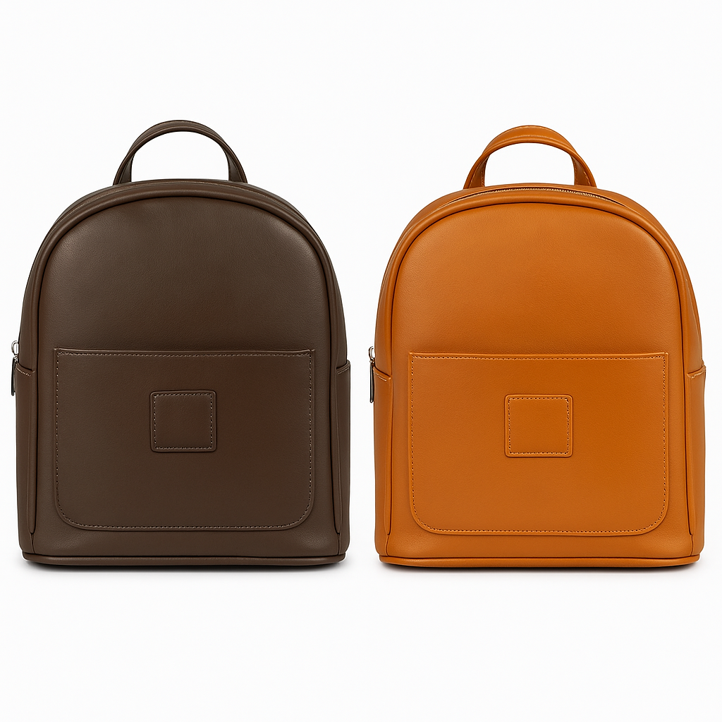 Baby B♡nd Dames Rugzak – Cognac / Chocoladebruin – Vegan Leer