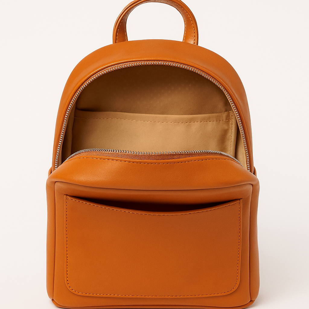 Baby B♡nd Dames Rugzak – Cognac / Chocoladebruin – Vegan Leer