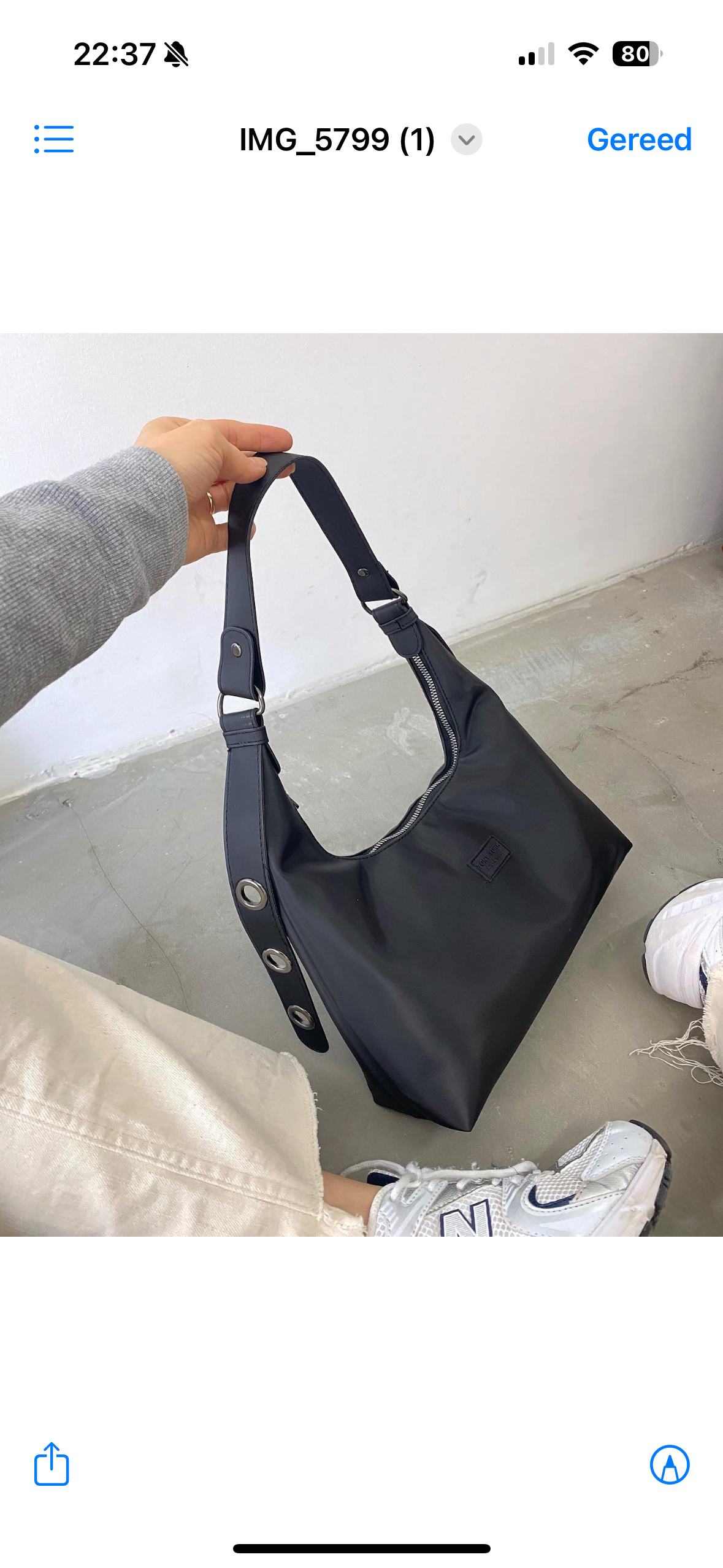 Tony York – Luxe Zwarte Hobo Schoudertas – Dames Handtas met Verstelbare Band – Minimalistisch & Elegant Design