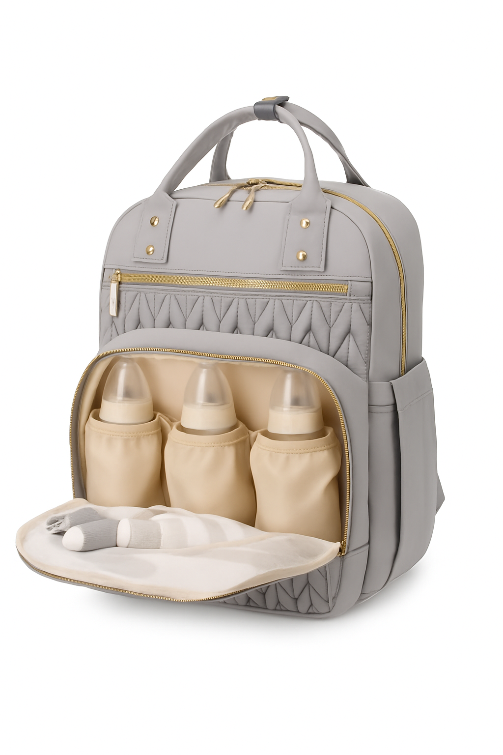 Baby B♡nd Luxe Luiertas – Multifunctionele Verzorgingstas met Verschoonmat & Thermovakken